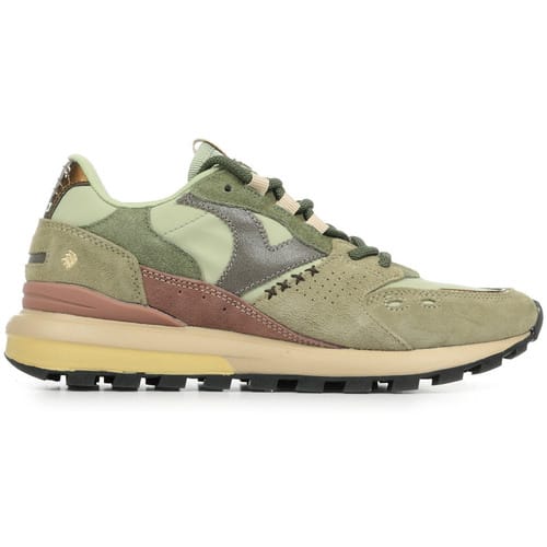 Victoria® Dames Sneakers - Groen - Leer,Suéde - Maat 37