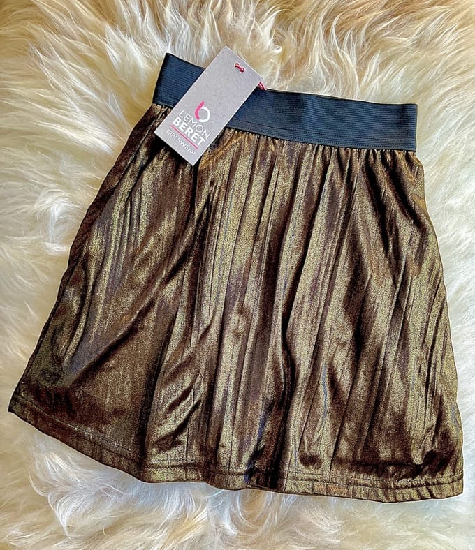 Lemon Beret Rok - Metallic - Maat 116