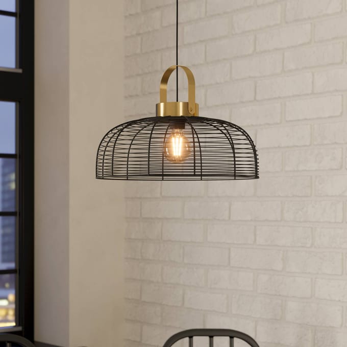 EGLO Hanglamp Roundham, doorsnede 45 cm