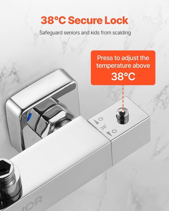 Thermostaat Douchekraan Klep Warm Koud Water Temperatuurregeling Klep