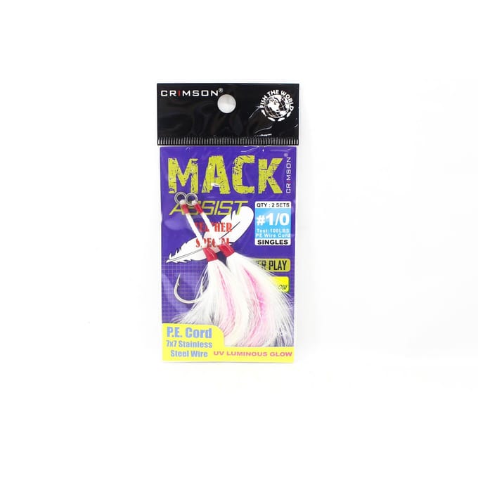 Crimson CMF-01 Mack Assist Hameçon Plume 2 Jeux Taille 1/0 (4529) black
