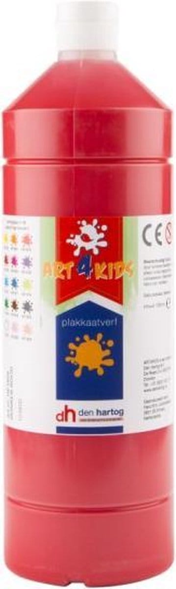 Plakkaatverf Art4Kids DONKER ROOD 1000ml