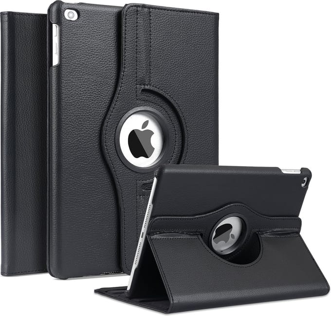 Podec - 360° PU Leather Tablet Case voor iPad 9.7 (2017/2018) – Complete Bescherming en Flexibiliteit