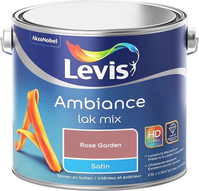 Levis - Ambiance Lak Satin Mix - Rose Garden - Mengverf - 2,5 L
