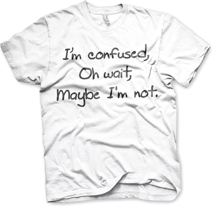 Hybris I'm Confuse d T-shirt White
