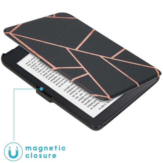 imoshion Design Slim Hard Case Bookcase voor de Kobo Clara 2E / Tolino Shine 4 - Black Graphic