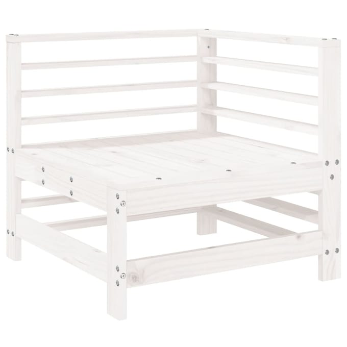 vidaXL - 6-delige - Loungeset - massief - grenenhout - wit
