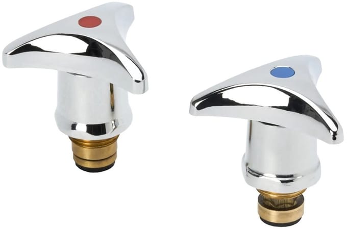 Sanivesk kraanbovendeel set stergreep - 3/8" M - chroom