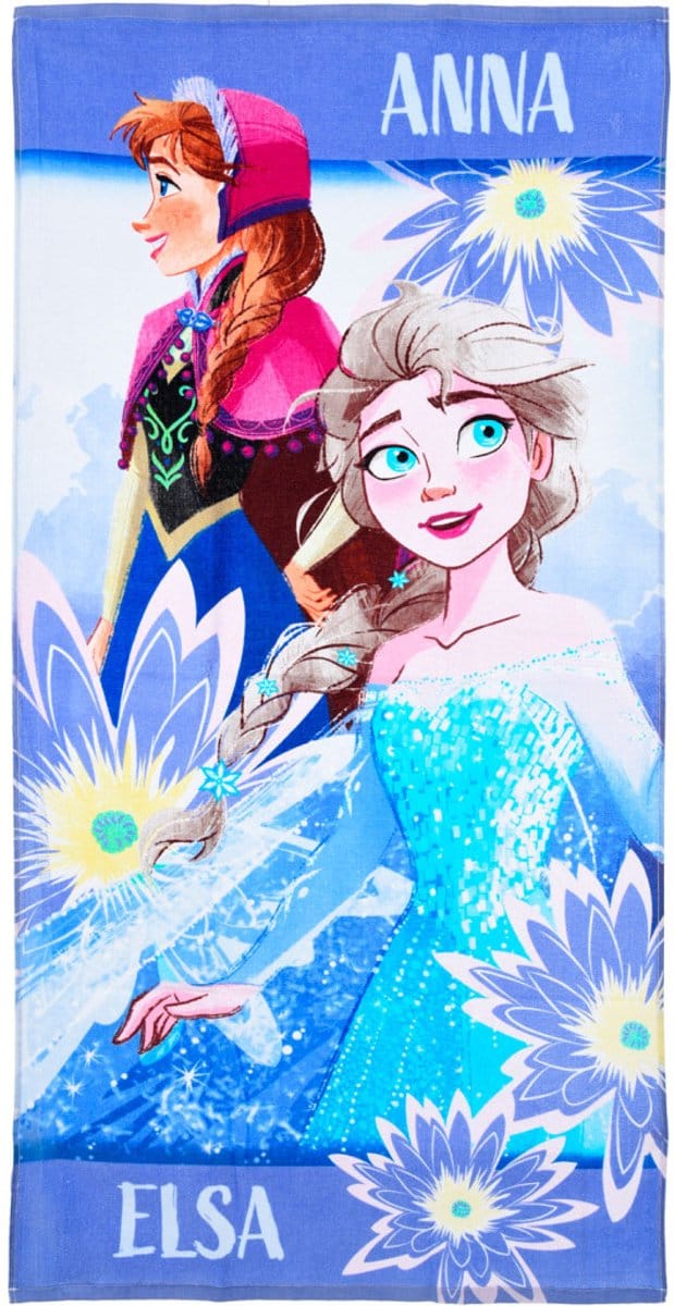 Frozen strandlaken Anna & Elsa 70 x 140 cm - katoen