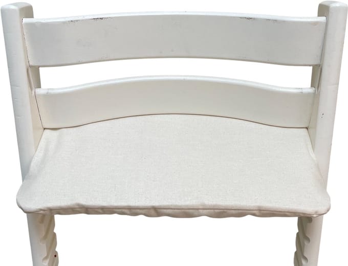 Gecoat zitkussen voor de Tripp Trapp kinderstoel van Stokke -Linnen Naturel