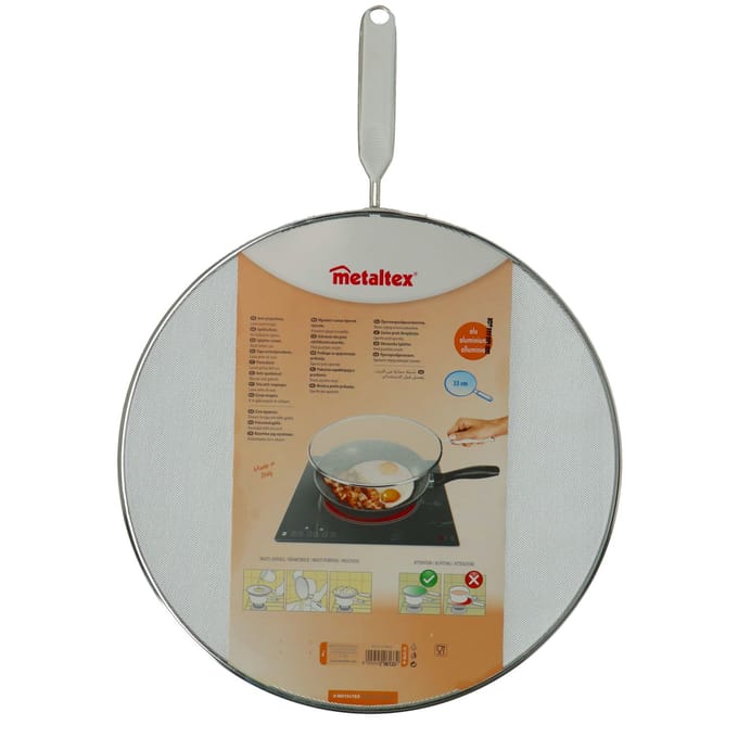 Metaltex - Antispatdeksel - Anti Spatscherm - Diameter 33 cm - Vaatwasbestendig