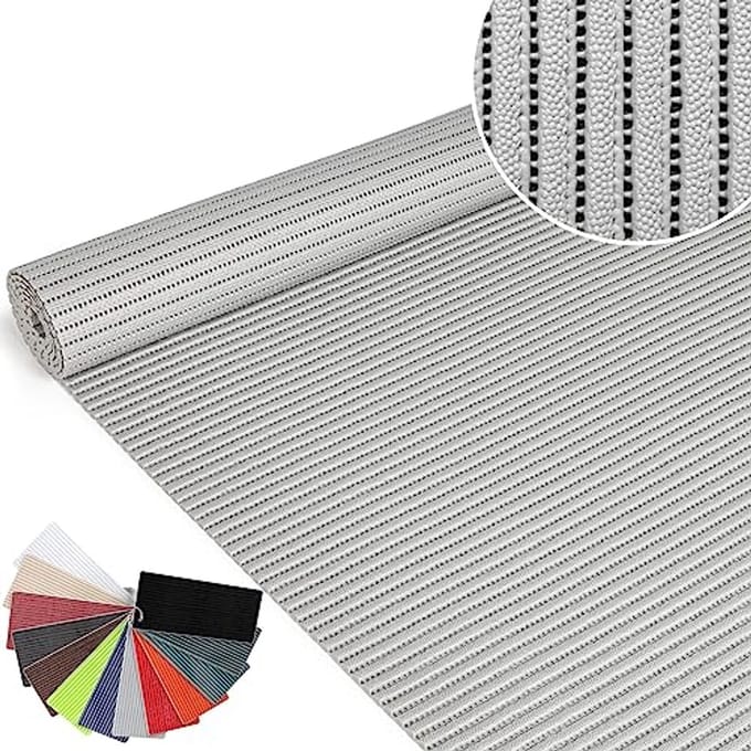 Zachte Antislip Badmat - 160 x 65 cm - Effen Lichtgrijs