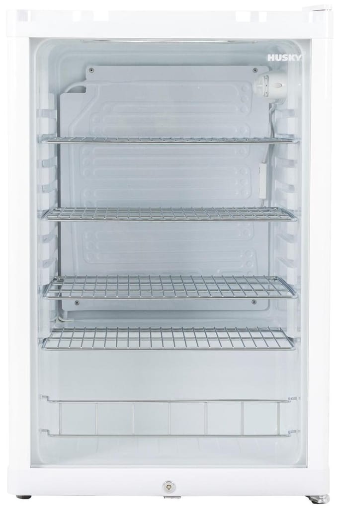 Husky KK110-WH-NL-HU - Koeler - Met Glazen Deur - 122 Liter - 36dB - Wit