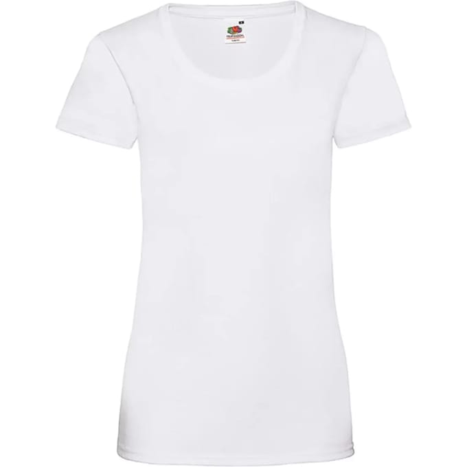 Dames-T-shirt Fruit of the Loom Valueweight