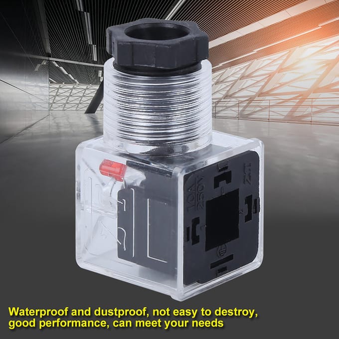 5 Stuks Solenoïde Spoel Stekker Hydraulische Klep Transparant Spanning Universele Accessoires DC24