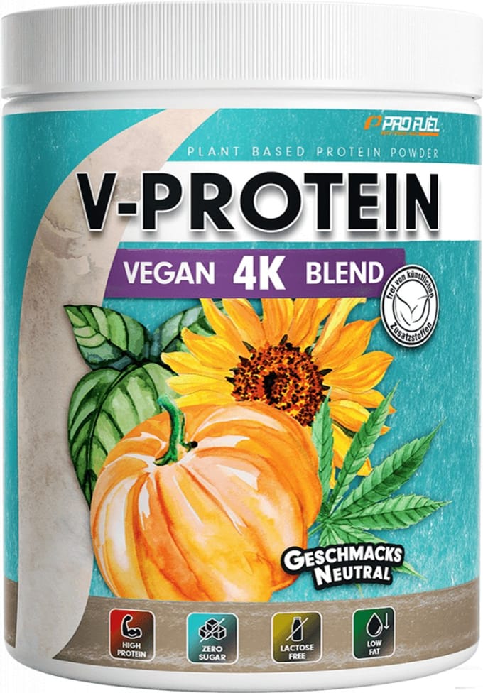 ProFuel V-Protein 4K Blend - unflavoured (480g) Unflavoured - Eiwitten - Veganistisch eiwit