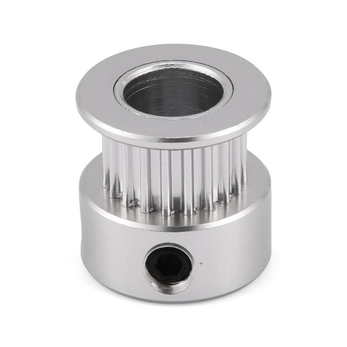 5 Pièces 2GT 20T Alliage d'Aluminium Engrenage Poulie de Courroie de Distribution Synchrone pour Imprimante 3D 8mm gray
