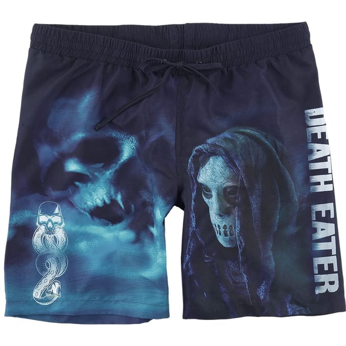 Harry Potter Zwembroek - Death Eater - L - voor Mannen - zwart