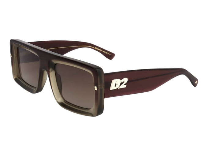 Dsquared2 D2 0141/S XL7 Zonnebril - Heren - Groen