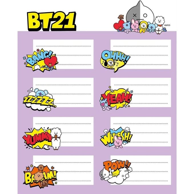Lijm Erik BT21 Labels