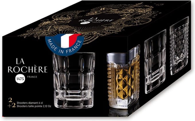 La Rochère Shotglazen 6 Cl Assorti - 4 Stuks