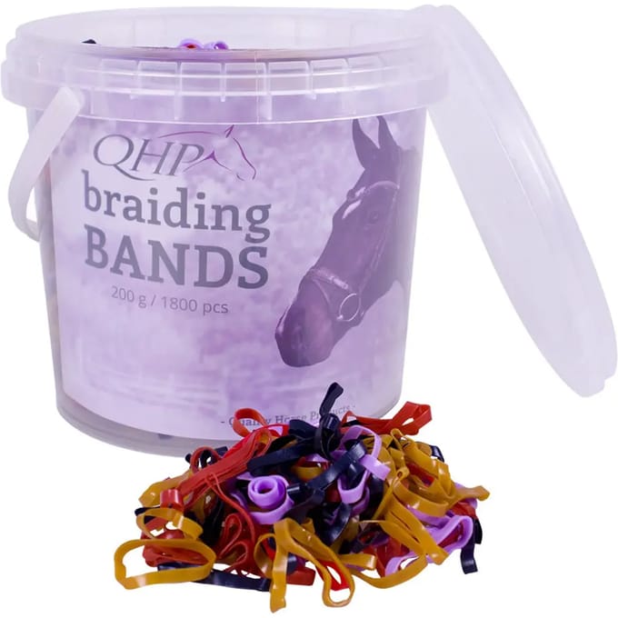 Q-essentials Invlechtelastiekjes breed-Mixed-200g