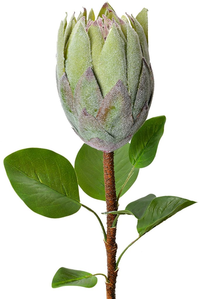 Clayre & Eef Kunstbloem - Zijden 65 cm Groen Kunststof Kunstbloemen
