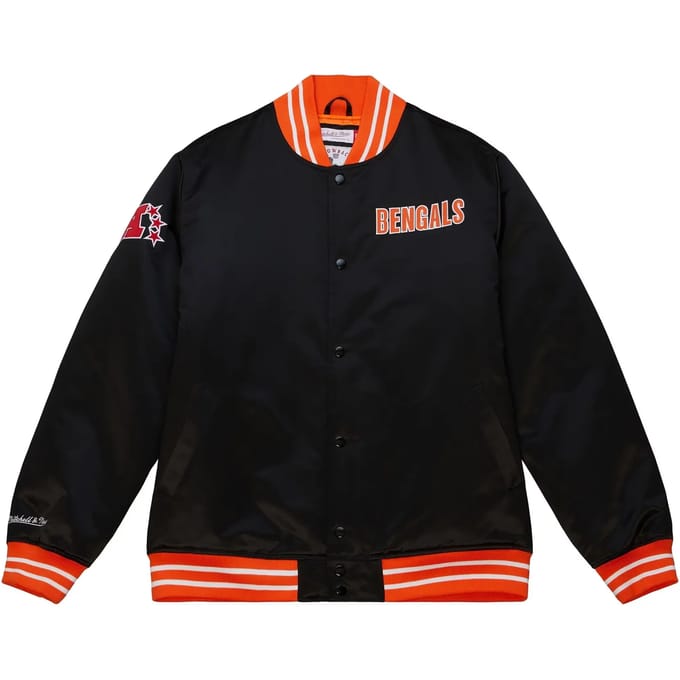 Herenbomberjack Nfl zwaargewicht satijnen jack Cinben originele teamkleuren