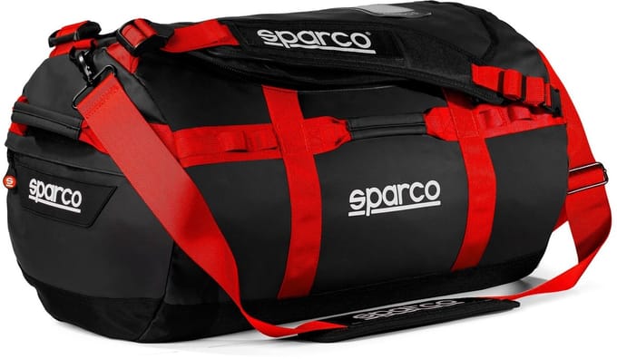 Sparco Borsa Dakar-S Duffle Bag Tas - Zwart/Rood — Maat Onesize