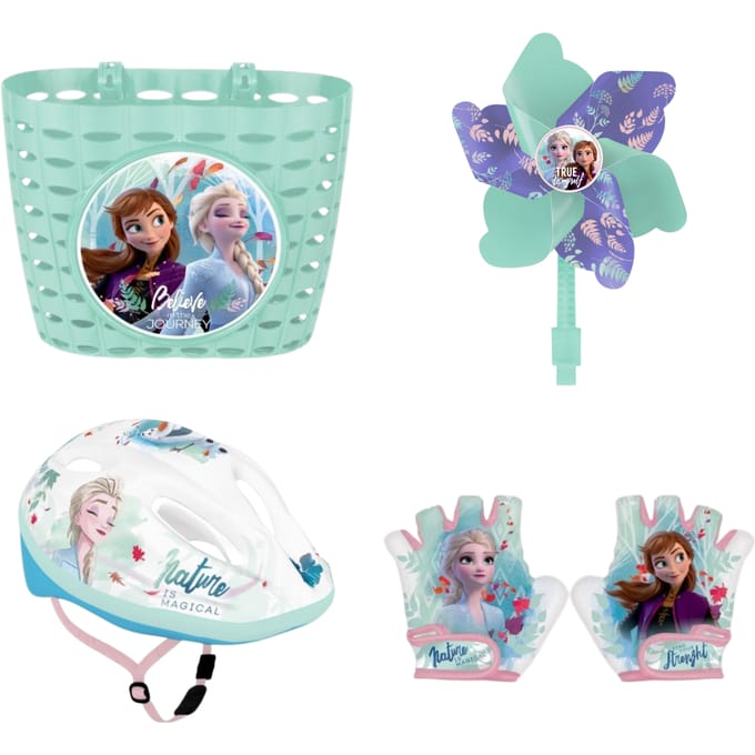 Frozen fietsset; mand, helm, handschoenen en molen