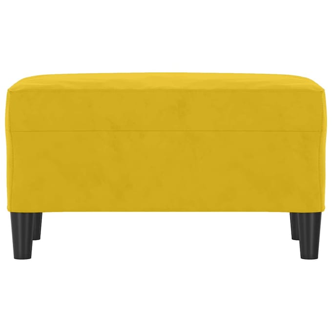 vidaXL - Bankje - 70x35x41 - cm - fluweel - geel