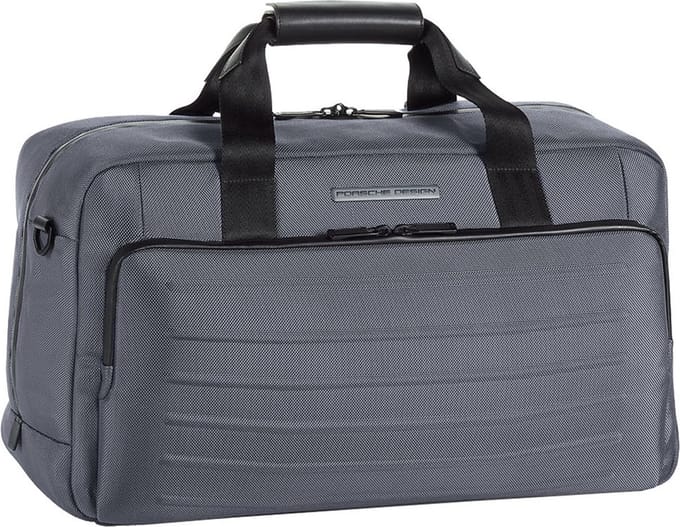 PORSCHE DESIGN Leren Reistas Roadster Pro Weekender Anthracite Grijs