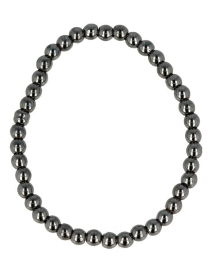 Hematiet kralen kinderarmbandje 4 mm
