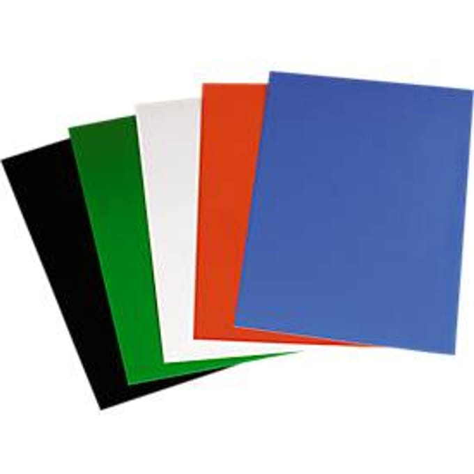 Inbindcovers, karton, 250 m², A4, 100 stuks, rood