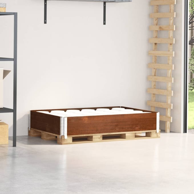 Vidaxl Palletverhoger, Bruin, 120X80 Cm, Massief Grenenhout