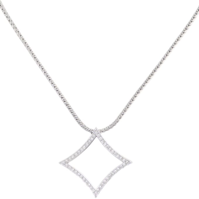 Behave – ketting – transparant – zilverkleurig – kristal – elegant – dinerlook