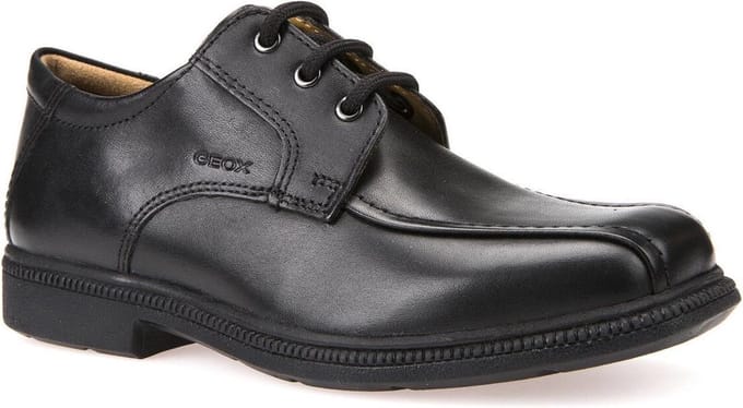 Geox Federico H Jongens Leren Schoolschoenen Zwart