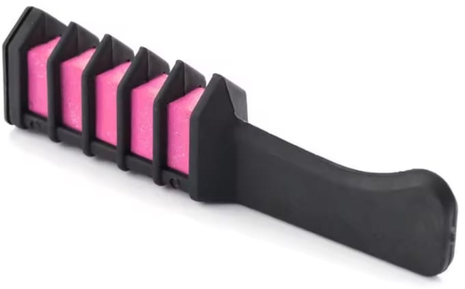 New Age Devi - Mini wegwerp pro-persoonlijk haarkrijt kleuren-kamverfsets - roze