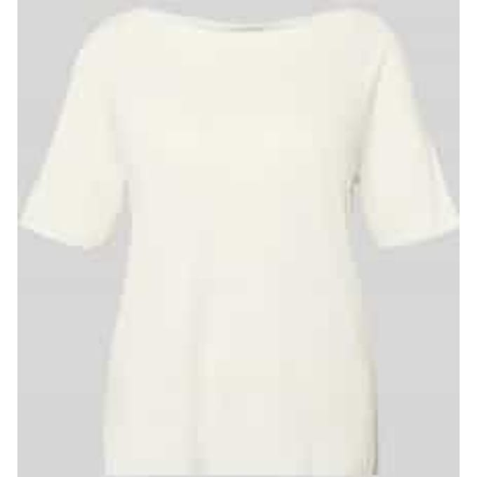 Regular fit T-shirt van mix van katoen en lyocell