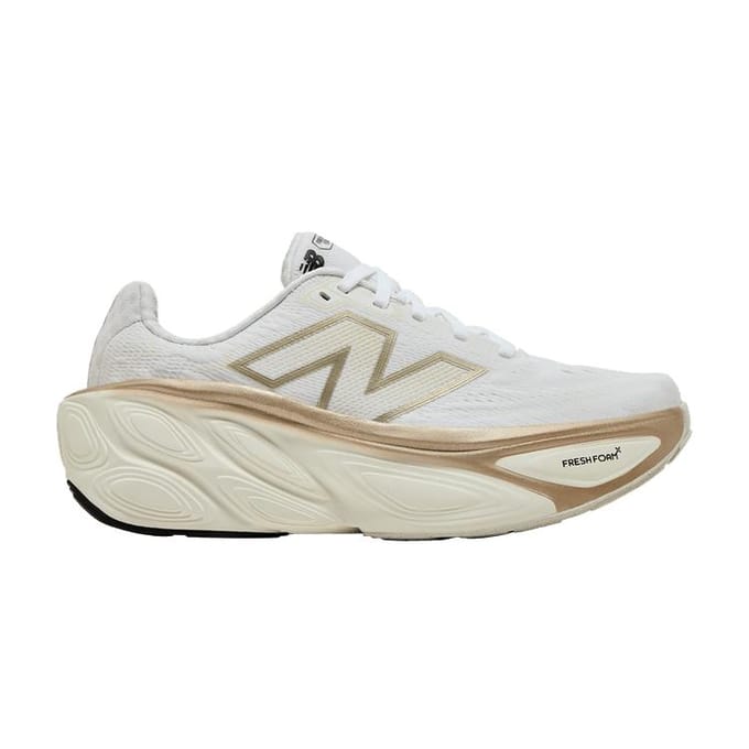 New Balance Fresh Foam X More v5 Blanc Sel Marin Or Métallique Clair (W 35 white
