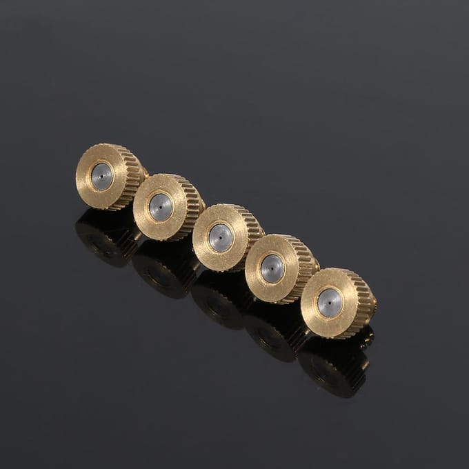 Messing Vernevelmondstukken voor Koelsysteem  (0,4 mm) 10/24 UNC Tuin 20 stuks beige