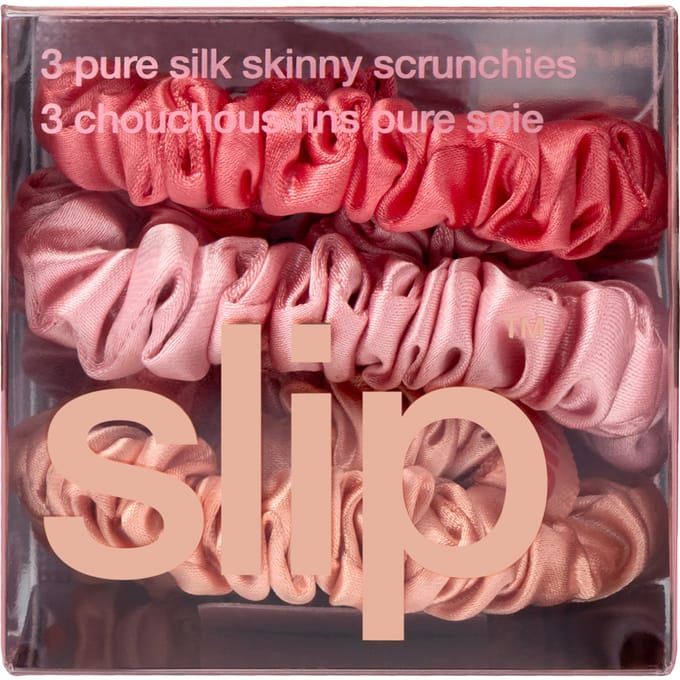 Slip Pure Silk Skinny Scrunchie Trio - Sherbet