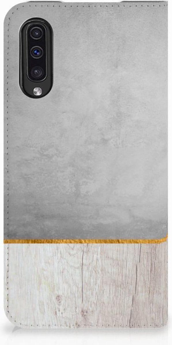 Samsung Galaxy A50 Book Wallet Case Wood Concrete