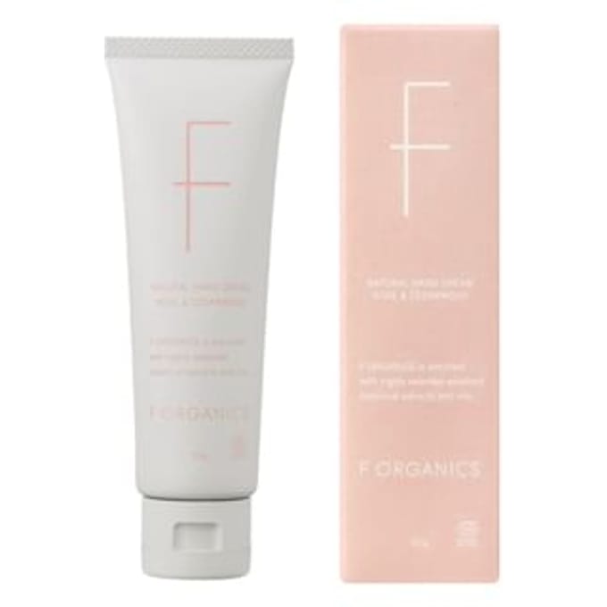 F ORGANICS - Natural Hand Cream Rose & Cedarwood - 50g