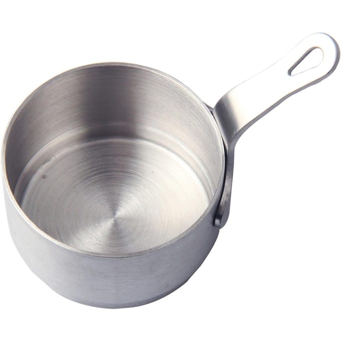 RVS Sausbeker Mini Dipsaus Kom Condimentcontainer met Handvat voor Restaurant S Small gray