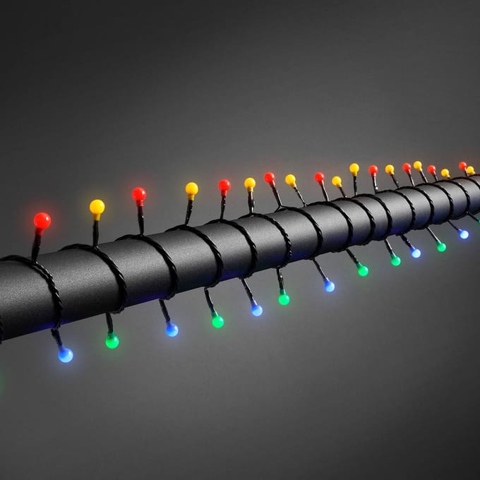 Konstsmide Christmas 80-lichts LED lichtketting voor buiten, kleurrijk