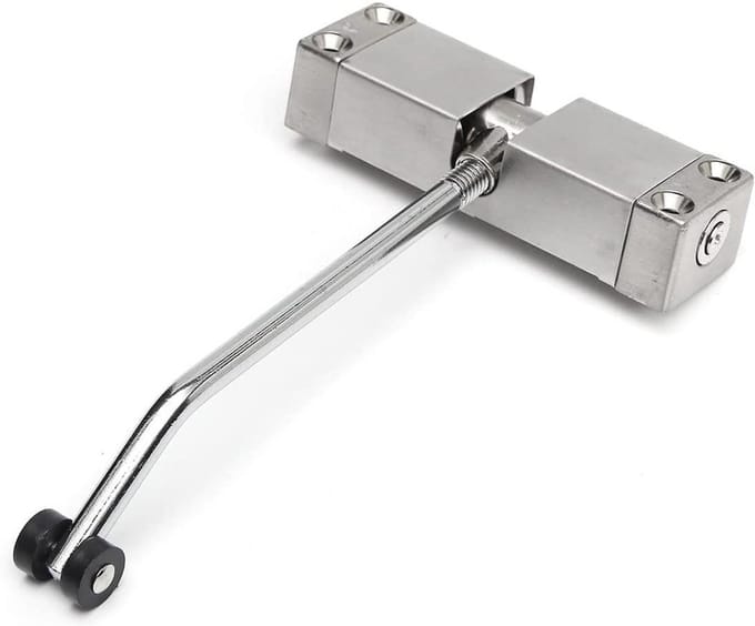 Automatische Deursluiter - Deurdranger RVS - Deuren Sluiten - Verstelbare Sluitkracht - 10 mm - Metaal