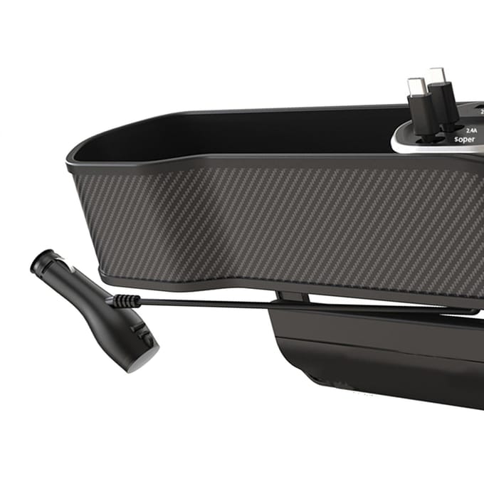 Autolader Stoel Organizer 3 in 1 Grote Capaciteit ABS Materiaal Duurzaam Draagbaar Stoelnaad gray