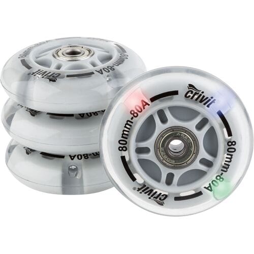 CRIVIT Wielen voor inline skates (LED 80 mm)