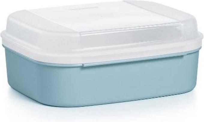 Tupperware varia- scharnierdoos lichtblauw